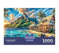 Rompecabezas Isla Mauricio 1000 Piezas para Adultos Y Niños - DIY Puzzle Entretenimiento Creativo Y Desafío Relajante 52x38cm/1000pcs