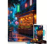 Rompecabezas Izakaya de 1000 Piezas para Adultos Rompecabezas de Memoria Disfrute del Montaje Lento de la Imagen Regalo Creativo 50x75cm