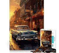 Rompecabezas japonés de 1000 Piezas con diseño de Coche clásico Juguete Creativo con Cierre Seguro y sin Piezas Sueltas Actividad Ideal para Compartir en Familia (50x75cm)