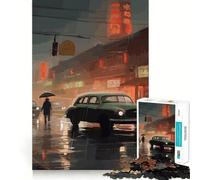 Rompecabezas japonés de 1000 Piezas con diseño de Coche clásico para Adolescentes Juego Que estimula la Mente Encaje Huecos Actividad Relajante para Grupos en Interiores (38x26cm)