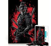 Rompecabezas japonés de 1000 Piezas Guerrero samurái no Muerto - Juguete Creativo para desarrollar la Creatividad - Cierre Seguro - Sin Piezas Sueltas - Actividad para Compartir en Familia (38x52cm)