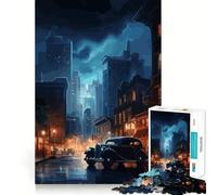 Rompecabezas japonés de Coche clásico para Adultos,1000 Piezas,Juego de Memoria,Corte láser para un Ajuste Perfecto, aliviar el estrés (38x26cm)