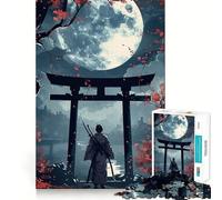Rompecabezas japonés de Guerrero samurái de 1000 Piezas para Adolescentes, Juguete de lógica, Relajante, de Corte Suave, decoración de Pared (38x52cm)