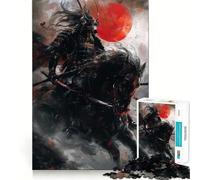 Rompecabezas japonés de Guerrero samurái para Adolescentes, 1000 Piezas, diseño Relajante y Divertido, decoración de Pared con Corte nítido (38x26cm)