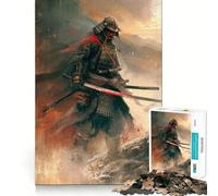 Rompecabezas japonés de Guerreros samuráis de 1000 Piezas para Adolescentes, Juguete de lógica y Entretenimiento, Corte Suave, (38x52cm)