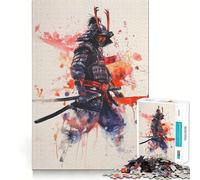 Rompecabezas japonés de Guerreros samuráis de 1000 Piezas para Adolescentes Juguete de razonamiento y Habilidad Divertido y Relajante Corte preciso Regalo Ideal (38x26cm)