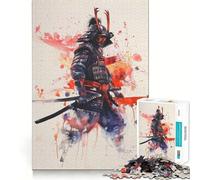 Rompecabezas japonés de Guerreros samuráis de 1000 Piezas para Adultos Juguete Intelectual Relajante y Divertido Corte preciso (38x52cm)