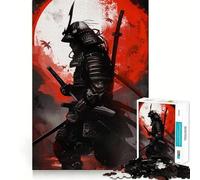 Rompecabezas japonés de Guerreros samuráis de 1000 Piezas para Adultos Juguete Intelectual Relajante y Divertido Corte preciso (38x52cm)