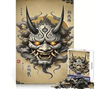 Rompecabezas japonés de máscara Oni de 1000 Piezas para Adultos Juego antiestrés Manualidad Creativa Un Reto difícil Un Regalo estupendo (50x75cm)