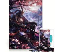 Rompecabezas japonés de samuráis para Adultos,1000 Piezas,para desarrollar la Memoria,Divertido,de Alta precisión,fácil de Aprender,para Disfrutar en Familia (38x26cm)