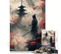 Rompecabezas japonés de samuráis para Adultos, 1000 Piezas, para Recordar, estimular la Calma, Tranquilidad, Corte Suave, Regalo clásico (50x75cm)
