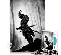Rompecabezas japonés de Tinta samurái de 1000 Piezas para Adolescentes Refuerza la Memoria Divertido y Tranquilo Borde de Calidad Regalo Ideal (50x75cm)