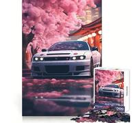 Rompecabezas japonés Nissan Sakura de 1000 Piezas para Adolescentes Rompecabezas con Efecto Memoria, luz Relajante, Imagen para armar (38x26cm)