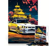 Rompecabezas japonés Nissan Silvia de 1000 Piezas para Adolescentes Juego Inteligente de Rompecabezas Tiempo de Aprendizaje Imagen para armar Regalo Encantador (38x52cm)