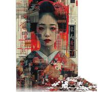 Rompecabezas japonés Oiran V, Divertido Rompecabezas Rectangular de Papel para niños y niñas, Regalo para el Día del Niño, 1000 Piezas (26 x 38 cm)