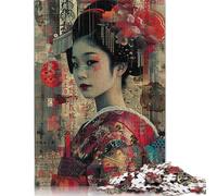 Rompecabezas japonés Oiran Vi, desafío difícil, 100% cartón Reciclado, Ideal para Mujeres y Hombres, Regalo para el Día de la Madre, 1000 Piezas (75 x 50 cm)