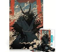 Rompecabezas japonés Oni Samurai Katana de 1000 Piezas para Adolescentes Desarrolla la Mente y Divierte a Toda la Familia Bordes precisos Regalo Memorable (38x52cm)
