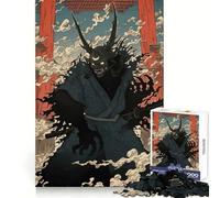 Rompecabezas japonés Oni Samurai Katana de 1000 Piezas para Adolescentes Juguete para desarrollar la Mente y la Capacidad Mental Diseño Divertido y pacífico armar (50x75cm)