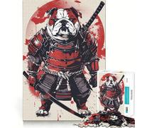 Rompecabezas japonés Pull Dog Warrior para Adultos, 1000 Piezas, para Fortalecer la Memoria, Actividad para el hogar, Bordes limpios, Regalo Festivo (38x26cm)