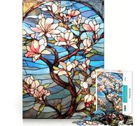 Rompecabezas japonés Sakura Bloom de 1000 Piezas para Adolescentes Fortalece la Memoria Divertido y Relajante Bordes Lisos Lista de Deseos de Papá Noel (38x52cm)