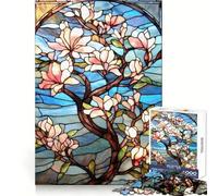Rompecabezas japonés Sakura Bloom de 1000 Piezas para Adolescentes Fortalece la Memoria Divertido y Relajante Bordes Lisos Lista de Deseos de Papá Noel (38x52cm)
