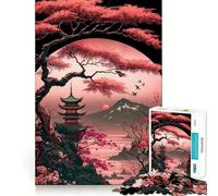 Rompecabezas japonés Sakura para Adolescentes, 1000 Piezas, lógica Clara, Juguete, Juego Lento, Disfruta, Corte, Sorpresa de cumpleaños (38x26cm)