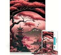 Rompecabezas japonés Sakura para Adultos, 1000 Piezas, Rompecabezas Mental, pasatiempo Relajante, Montaje de imágenes, Regalo Encantador (50x75cm)