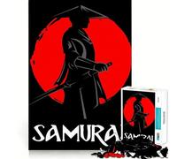 Rompecabezas japonés Samurai de 1000 Piezas para Adolescentes, Juguete de lógica Pura, Suave y Relajante, Pieza de Arte de Corte Limpio (38x26cm)