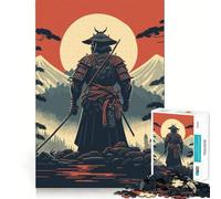 Rompecabezas japonés Samurai de 1000 Piezas para Adolescentes Mejora la Memoria Ideal para Relajarse Bordes precisos Regalo Elegante (38x26cm)