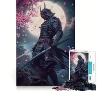 Rompecabezas japonés Samurai Sakura de 1000 Piezas para Adolescentes Juguete Interactivo para armar Diseño Divertido y de Corte preciso Artículo de colección (38x26cm)
