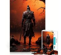 Rompecabezas japonés Sekiro Samurai para Adolescentes, 1000 Piezas, Wise Think Toy, diversión y Entretenimiento, decoración de Pared con Corte nítido (38x26cm)