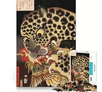 Rompecabezas japonés Tiger Utagawa de 1000 Piezas para Adolescentes Desarrolla la Mente y estimula el Tiempo Libre Diseño de Bordes precisos Regalo Original 50x75cm