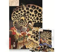 Rompecabezas japonés Tiger Utagawa de 1000 Piezas para Adolescentes Desarrolla la Mente y estimula el Tiempo Libre Diseño de Bordes precisos Regalo Original 50x75cm