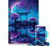 Rompecabezas japonés Torii Gate para Adultos, 1000 Piezas, Juguete de lógica Mental, Suave y Relajante, Corte Firme, Lista de Deseos de Santa Claus 50x75cm