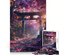 Rompecabezas japonés Torii Gate Sakura para Adultos, 1000 Piezas, Juguete de lógica Pura, sin estrés, Corte preciso, artículo de Santa Claus 38x52cm