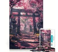 Rompecabezas japonés Torii Gate Sakura para Adultos, 1000 Piezas, Smart Reason Toy Group Joy Smooth Edge Fine Art Piece 38x26cm