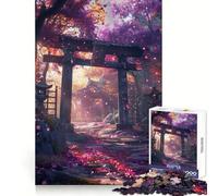 Rompecabezas japonés Torii Gate Sakura para Adultos, 1000 Piezas, Smart Reason Toy Group Joy Smooth Edge Fine Art Piece 38x26cm