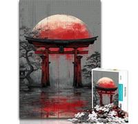 Rompecabezas japonés Torii para Adultos, 1000 Piezas, Juguete Educativo, difícil de Aprender, Juegos Familiares, Regalos para Amigos y Familiares (50x75cm)