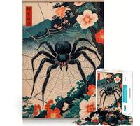 Rompecabezas japonés Ukiyo-e de arañas, 1000 Piezas, para Adolescentes, para desarrollar la Memoria, para Jugar en Interiores, con Corte Fino, diseño de Papá Noel 38x52cm