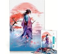 Rompecabezas japonés vintage de 1000 piezas Desarrolla la memoria y la capacidad de razonamiento Diversión de calidad profesional Ideal para cortar Un regalo original para estimular la mente (38x52cm)