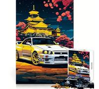 Rompecabezas japoneses Nissan Silvia para Adultos, 1000 Piezas, actualización, Tiempo de Paz, Corte Ajustado, Lista de Deseos de Santa Claus (50x75cm)