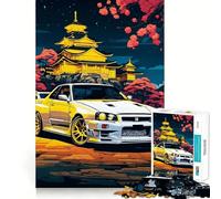 Rompecabezas japoneses Nissan Silvia para Adultos, 1000 Piezas, actualización, Tiempo de Paz, Corte Ajustado, Lista de Deseos de Santa Claus (50x75cm)