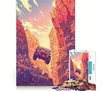 Rompecabezas Jeep Canyon para Adolescentes, 1000 Piezas, para Fortalecer la Memoria, Tiempo de Paz, Regalo clásico (38x26cm)