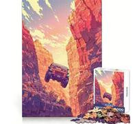 Rompecabezas Jeep Canyon para Adolescentes, 1000 Piezas, para Fortalecer la Memoria, Tiempo de Paz, Regalo clásico (38x26cm)