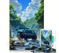 Rompecabezas Jeep Todoterreno de 1000 Piezas para Adultos, Juguete Inteligente para el hogar, decoración de Pared con Corte preciso (38x26cm)