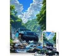Rompecabezas Jeep Todoterreno de 1000 Piezas para Adultos, Juguete para ejercitar la Mente, Juego de Interior, Pieza de Arte de Corte preciso (50x75cm)