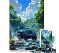 Rompecabezas Jeep Todoterreno para Adultos, 1000 Piezas, Rompecabezas Mental, Juego Lento, Disfruta del Montaje de imágenes, (38x52cm)