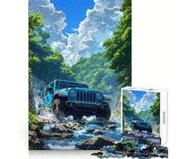 Rompecabezas Jeep Todoterreno para Adultos, 1000 Piezas, Rompecabezas Mental, Juego Lento, Disfruta del Montaje de imágenes, (38x52cm)