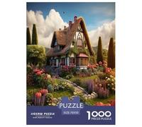 Rompecabezas Juego Cabaña de montaña Puzzles De Madera Regalo para Niños Challenge Puzzle Alpino Vivienda Juego Familiar Puzzle 1000 Piezas Puzzles para Adultos Y Niños 70x50cm/1000pcs
