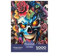 Rompecabezas Juego Diagrama de anatomía del cráneo Puzzle Desafío De Entretenimiento Challenge Puzzle Ciencia Juego Familiar 1000 Piezas Puzzle Adultos Y Niños 38x26cm/1000pcs